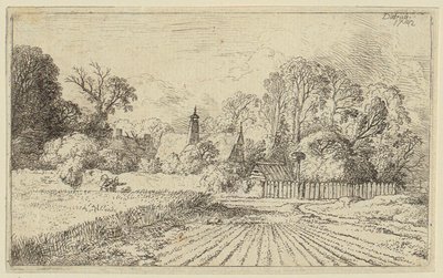 A Path beside a Cornfield by Christian Wilhelm Ernst Dietrich