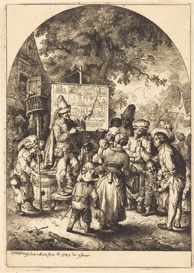 The Singer at the Country Fair by Christian Wilhelm Ernst Dietrich