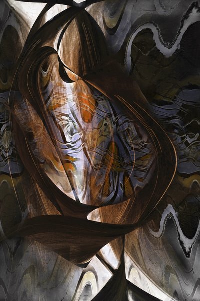 Abstract Swirling Forms by Christina Sillen