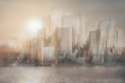Blurred Cityscape Glow by Christina Sillen