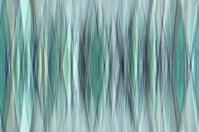 Flowing Teal Lines by Christina Sillen