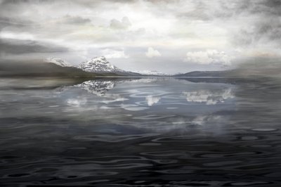 Misty Mountain Reflection by Christina Sillen