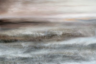 Ocean Waves Abstract by Christina Sillen