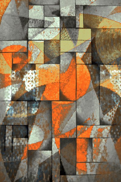 Vibrant Textured Abstraction by Christina Sillen