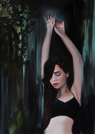 Dark Forest Woman by Christine Lindstrom