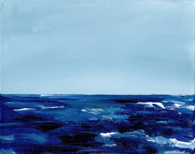 Deep Blue Horizon by Christine Lindstrom