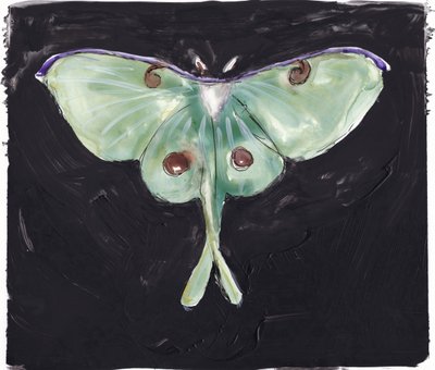 Green Luna Moth by Christine Lindstrom