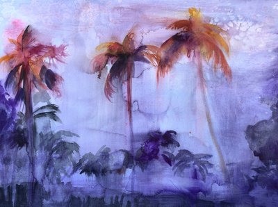 Purple Palm Dreams by Christine Lindstrom