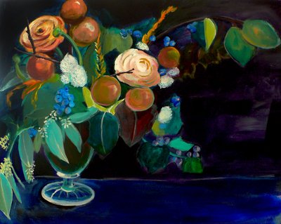 Vibrant Floral Still Life by Christine Lindstrom