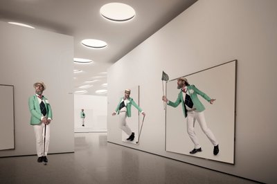 Elegant Man Art Illusion by Christine von Diepenbroek