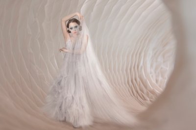 Elegant Veiled Woman by Christine von Diepenbroek
