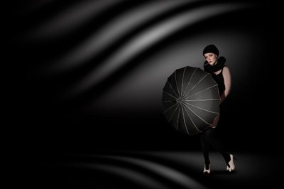 Elegant Woman Umbrella by Christine von Diepenbroek