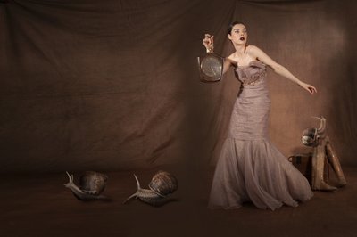Elegant Woman with Snails by Christine von Diepenbroek