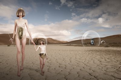 Futuristic Desert Figures by Christine von Diepenbroek