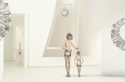 Futuristic Minimalist Figures by Christine von Diepenbroek