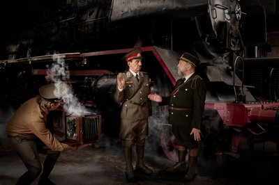 Historic Train Encounter by Christine von Diepenbroek