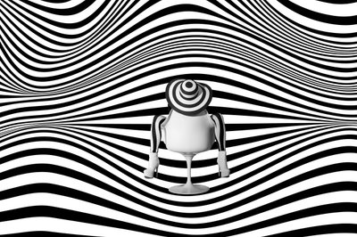 Stylish Op Art Woman by Christine von Diepenbroek
