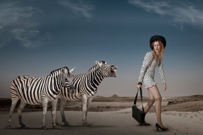 Surreal Fashion Desert Scene by Christine von Diepenbroek