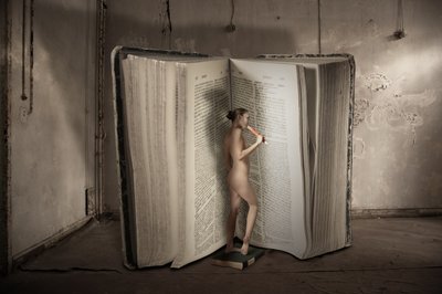 Surreal Nude Giant Book by Christine von Diepenbroek