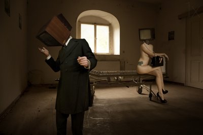 Surreal TV Heads by Christine von Diepenbroek