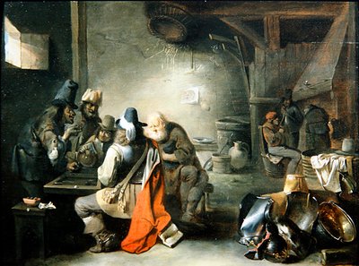 A Group of Figures playing Backgammon by Christoffel Jacobsz van der Lamen