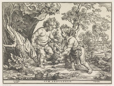 Christ Child and John the Baptist Playing with the Lamb by Christoffel Jegher