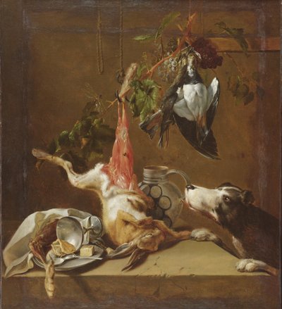 Hunting Dog and Game by Christoffel Puytlinck