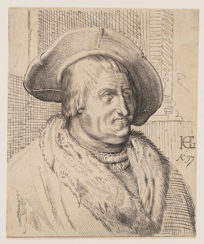 Fantasy Portrait of an Old Man with a Hat by Christoffel van Sichem I