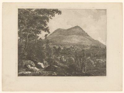Landscape with the Landeskrone Mountain near Görlitz by Christoph Nathe