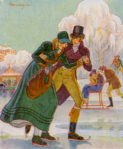 Skating by Christophe (1856 1945)