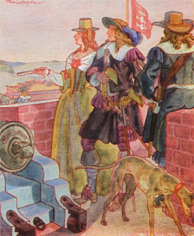 Walk on the Ramparts by Christophe (1856 1945)