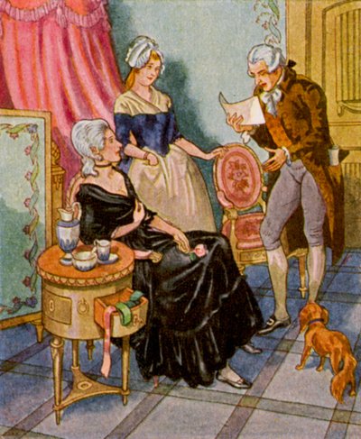 Poetry Reading in the Boudoir by Christophe (1856 1945)
