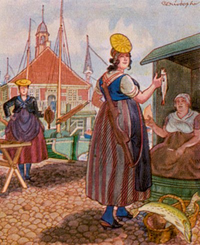 Hamburg Fish Market by Christophe (1856 1945)