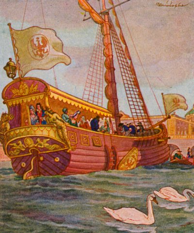 Pleasure Yacht by Christophe (1856 1945)
