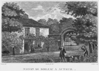 House of Nicolas Boileau, known as Boileau-Despreaux, in Auteuil, Paris, engraved by Ashby by Christophe Civeton