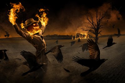 Halloween Scarecrow Inferno by Christophe Kiciak