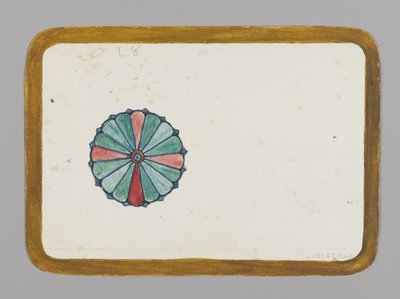 Stylized Chrysanthemum (verso), c.1880 by Christopher Grant La Farge
