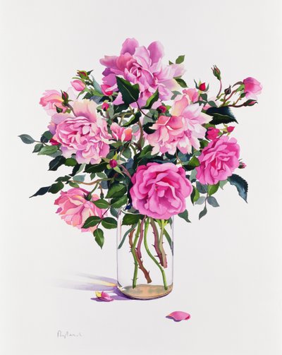 Roses in a Glass Jar by Christopher Ryland