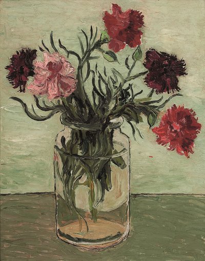 Carnations in a Glass Jar by Christopher Wood