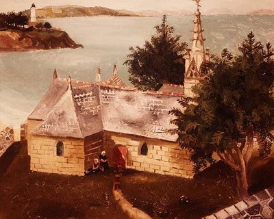 Church at La Tremouille, Trebout by Christopher Wood