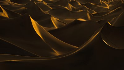 Golden Desert Dunes by Chuanxu Ren