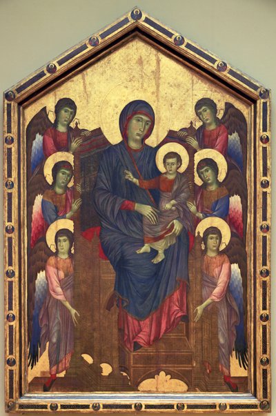 The Virgin and Child in Majesty Surrounded by Six by Cimabue (c.1240 c.1301)