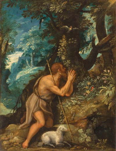 Saint John in the Wilderness by Circle of Adam Elsheimer