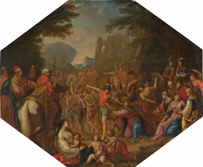 Road to Calvary by Circle of Claude Déruet
