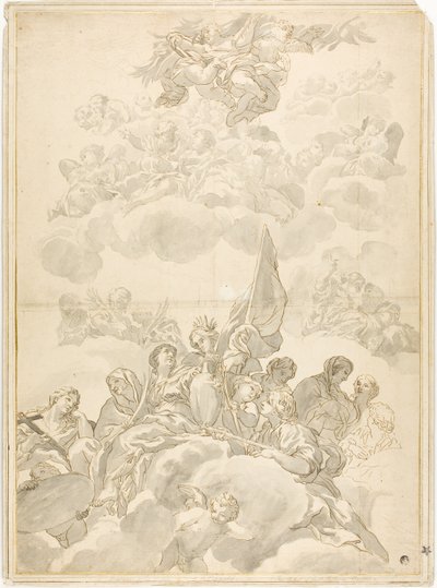Glorification of Saint by Ciro Ferri