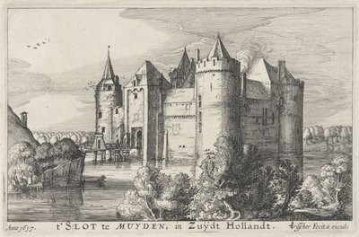 View of Muiderslot (Castles in Holland and Utrecht) by Claes Jansz. Visscher (II)