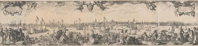 Profile of Amsterdam, Seen from the IJ, Consisting of Two Parts by Claes Jansz. Visscher (II)