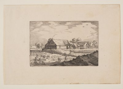Farms and Bleaching-Fields, from Views in the Surroundings of Haarlem (Plaisante Plaetsen) by Claes Jansz. Visscher