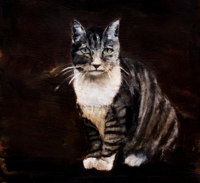 Elegant Tabby Cat by Claire Lerner