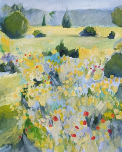 Peaceful Summer Garden by Claire Whitehead